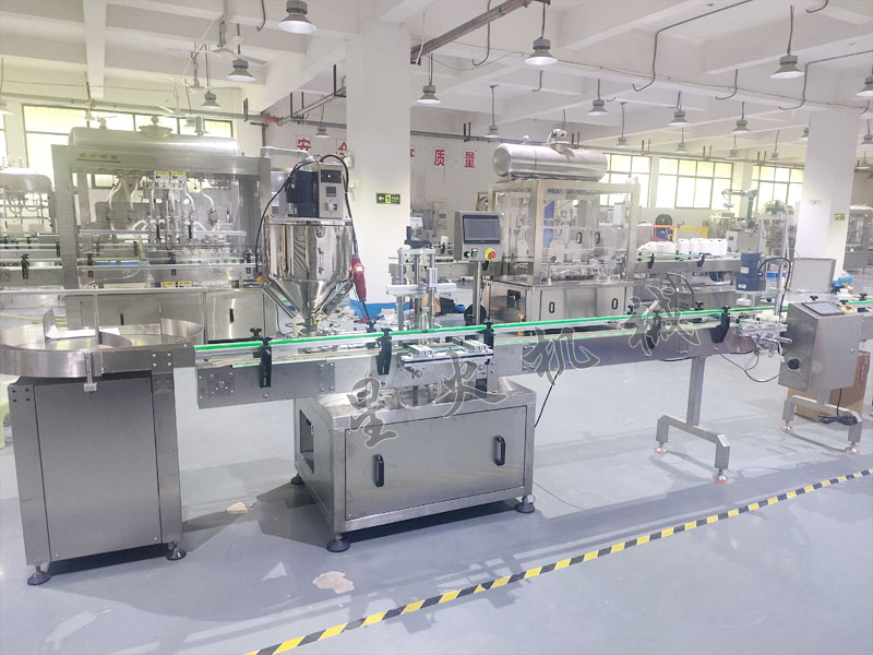 四川全自动膏体灌装机生产线展示